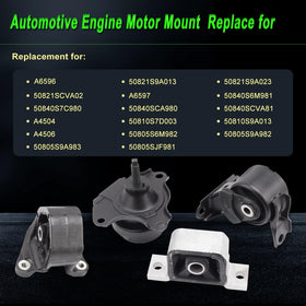 SHICHU front-right motor mount installed on engine showing improved stability