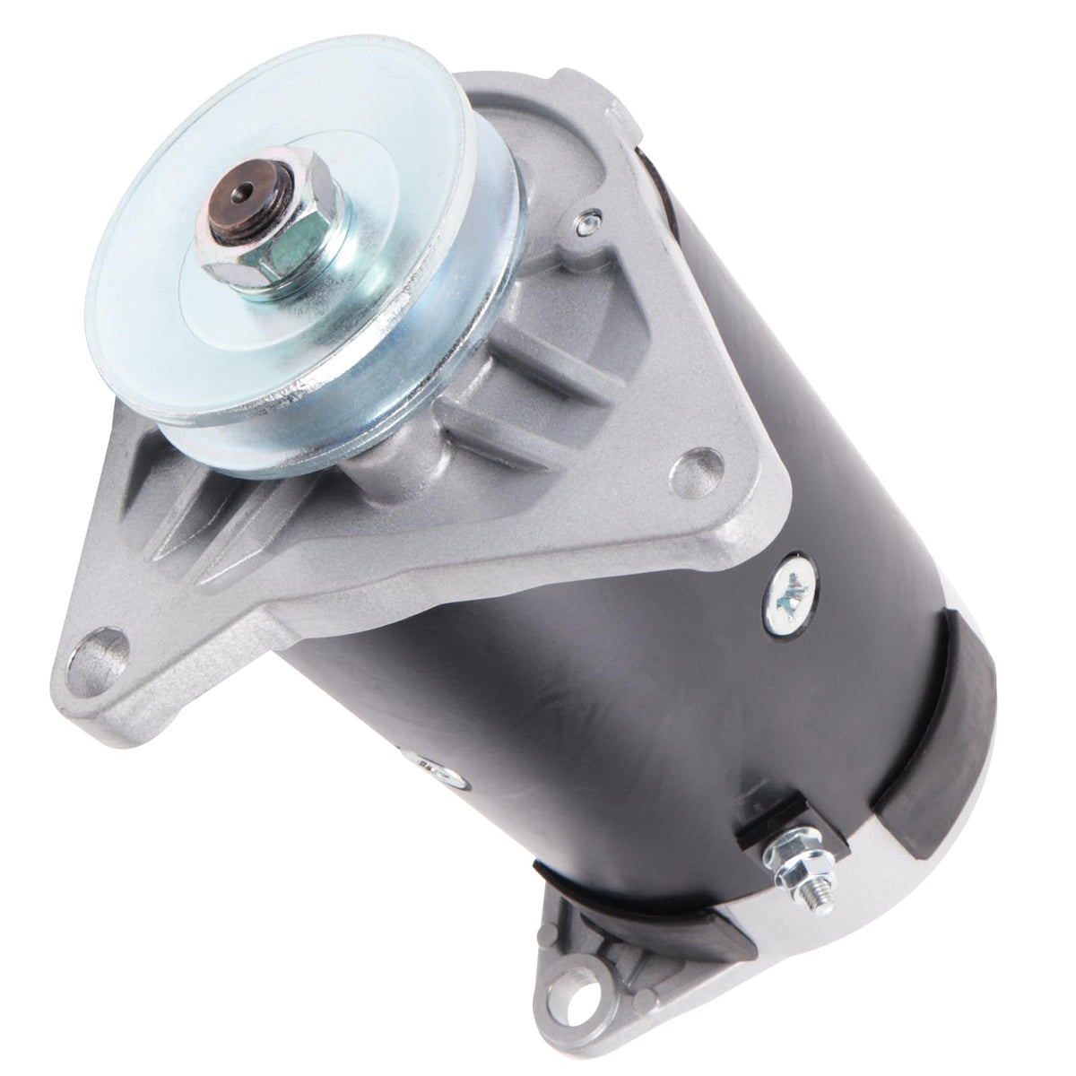 SHICHU starter generator front view showing durable metal housing and fitment benefit
