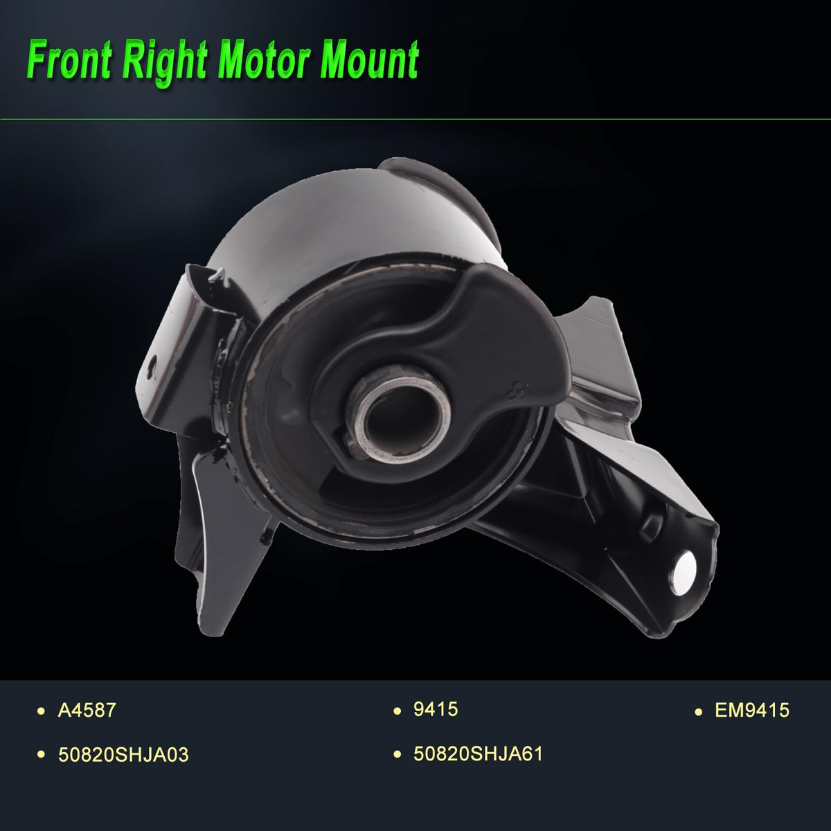 SHICHU motor mount installed in Odyssey engine bay improving ride smoothness