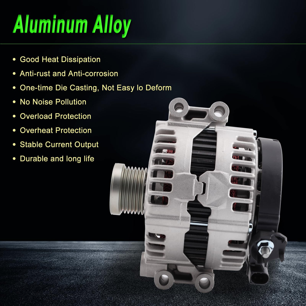 SHICHU alternator packaged with warranty card illustrating service and support