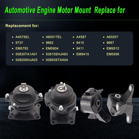 SHICHU rear motor mount highlighting bolt points and secure fitment benefit