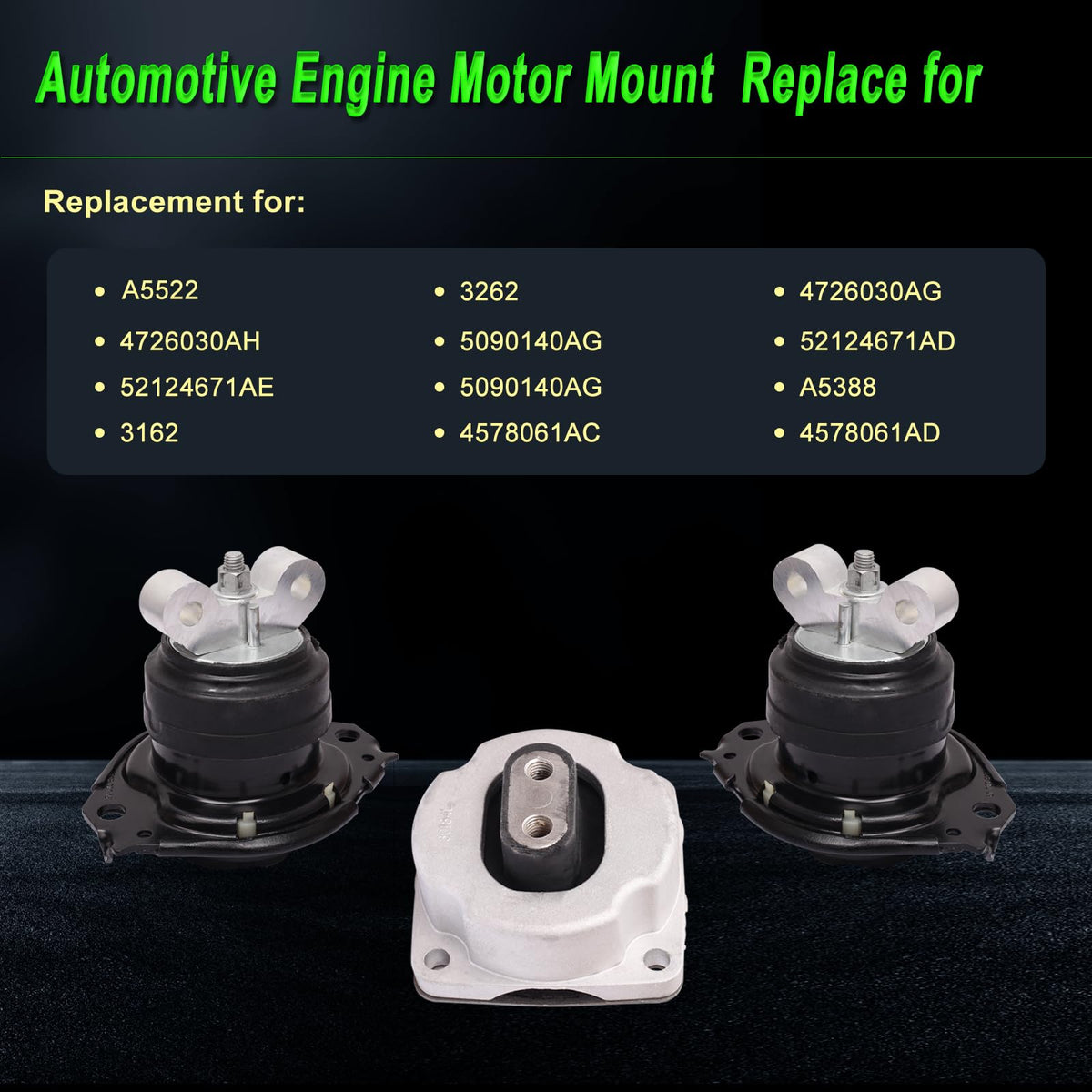 SHICHU transmission mount detail with stamped number for clear OE cross-reference and fitment