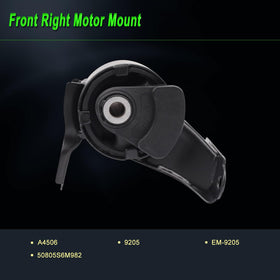 SHICHU left transmission mount held in hand showing size and fit guidance