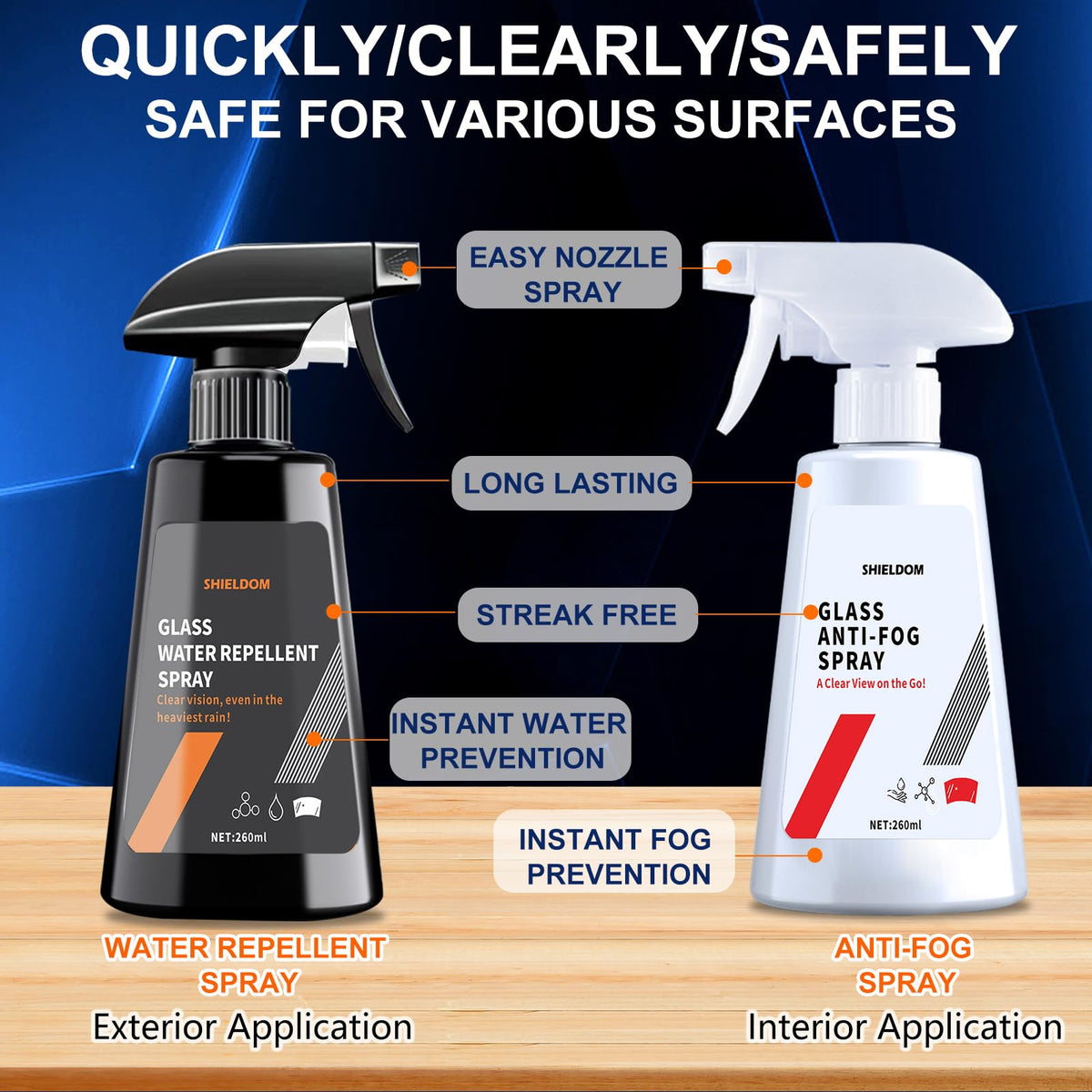 SHIELDOM spray nozzle close-up demonstrating easy, precise application