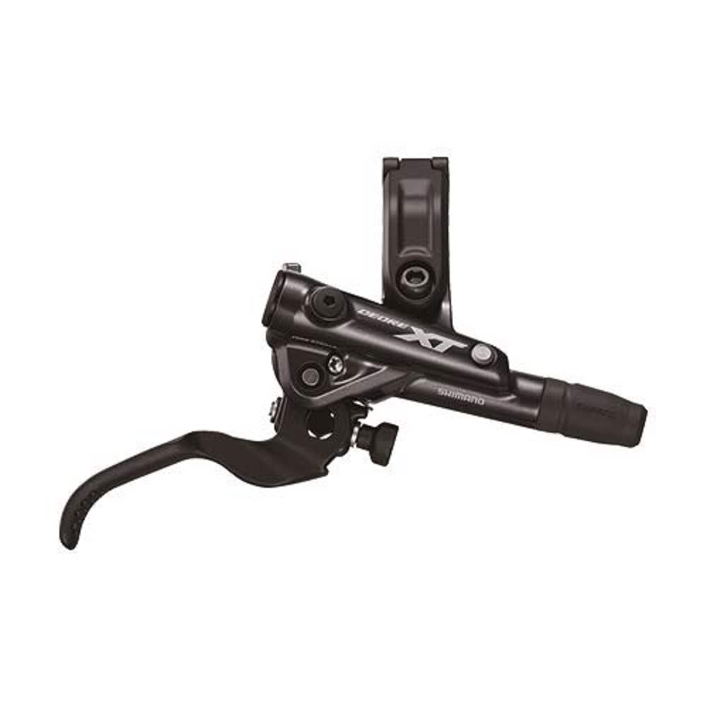 Shimano XT BL-M8100 front lever view showing ergonomic control and durability