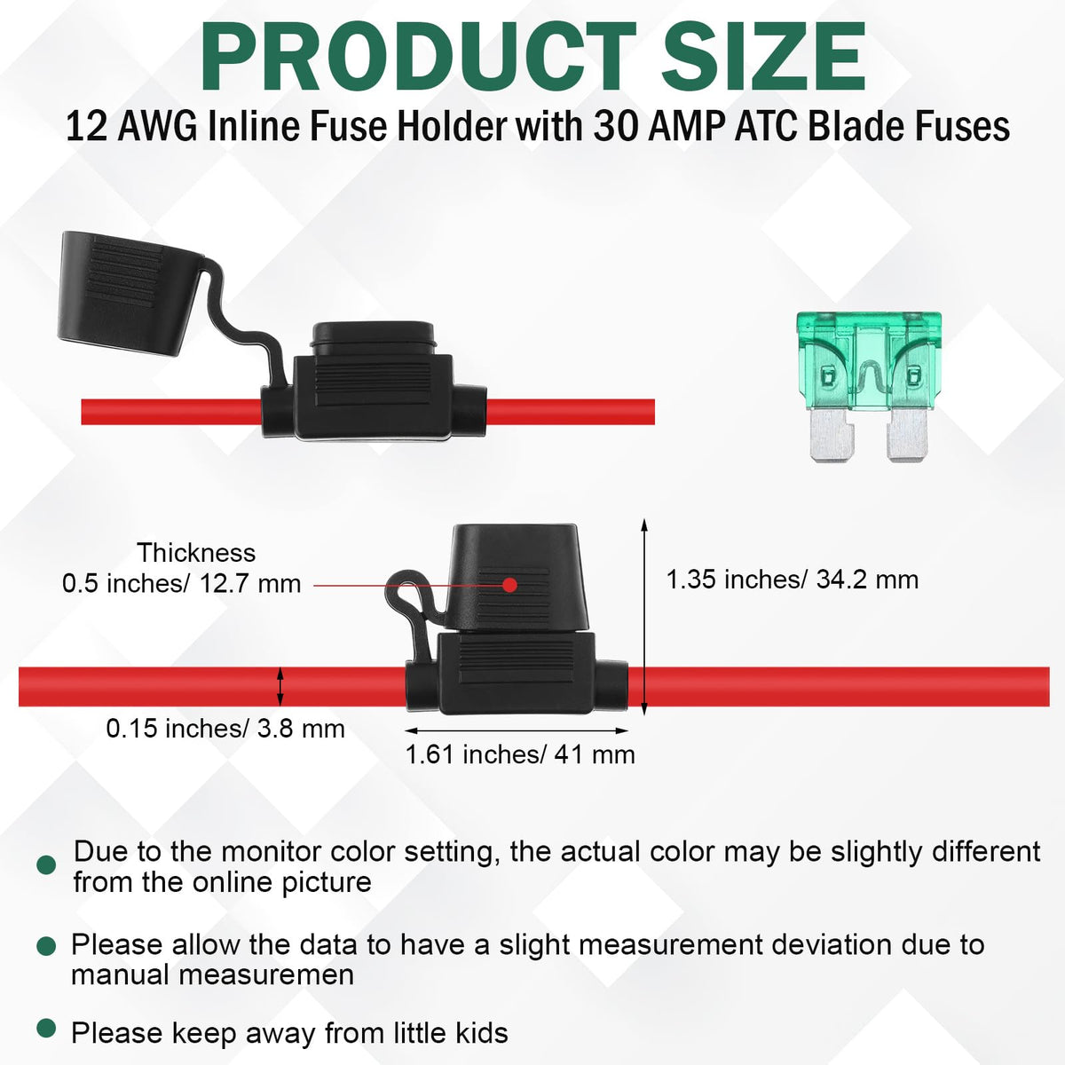 Shimeyao closed fuse holder rubber cap protecting connection from moisture