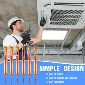 Shimeyao charging valve detail showing service access and easier refrigerant charging