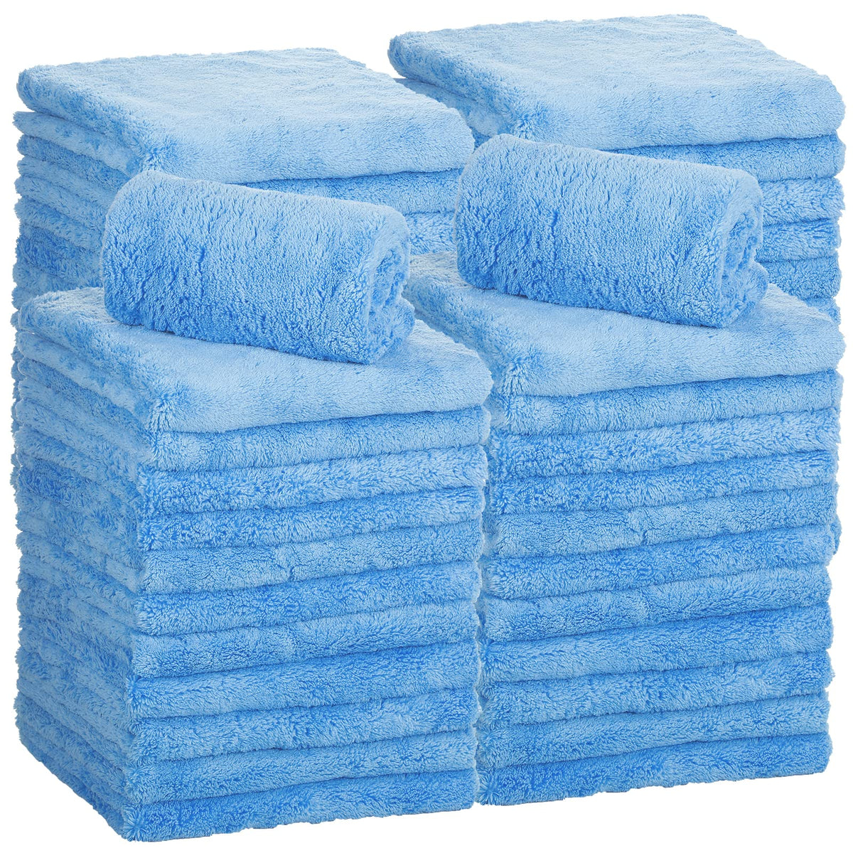 Shimeyao front packed towels showing bulk supply and ready-to-use benefit