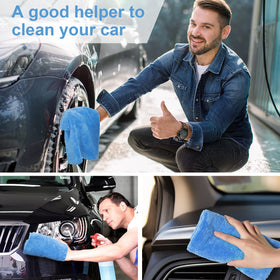Shimeyao towel used on furniture showing multipurpose cleaning benefit