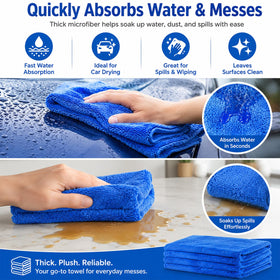 Shimeyao towel drying a car panel quickly with streak-free finish