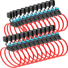 Shimeyao open inline fuse holder showing fuse fit, enabling straightforward service