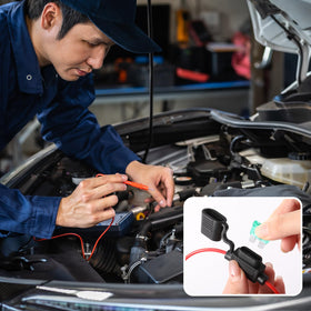 Shimeyao holder next to 12 AWG wire showing proper gauge fitment