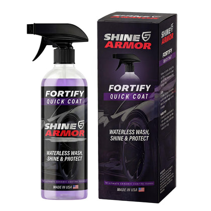 SHINE ARMOR bottle front label showing product purpose and size for quick ID