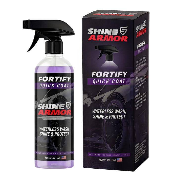 SHINE ARMOR bottle front label showing product purpose and size for quick ID