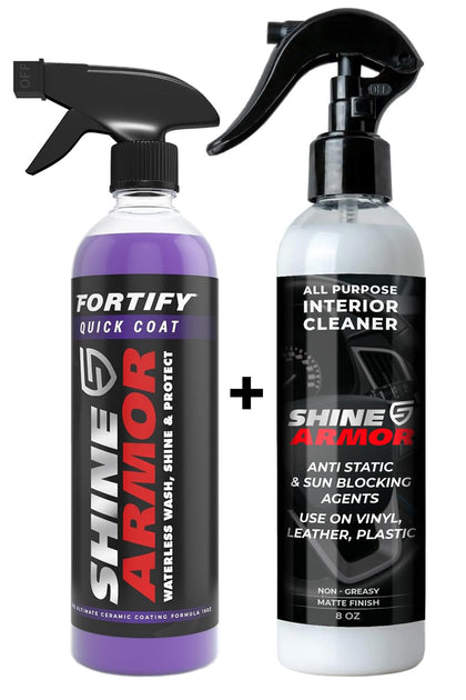 SHINE ARMOR front packaging showing full two-product bundle for convenience
