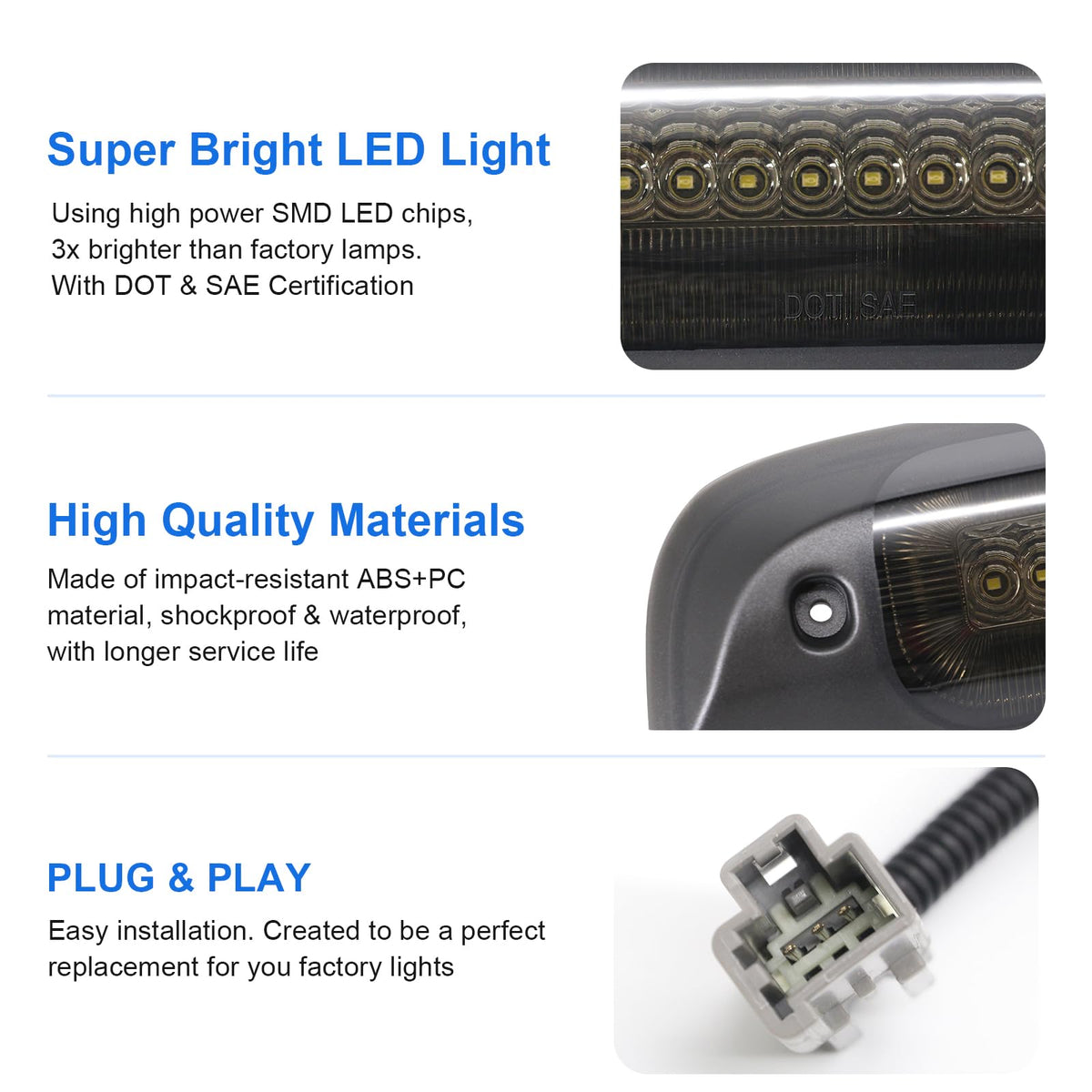 SHINEFIT plug-and-play connector detail for simple no-cut installation benefit