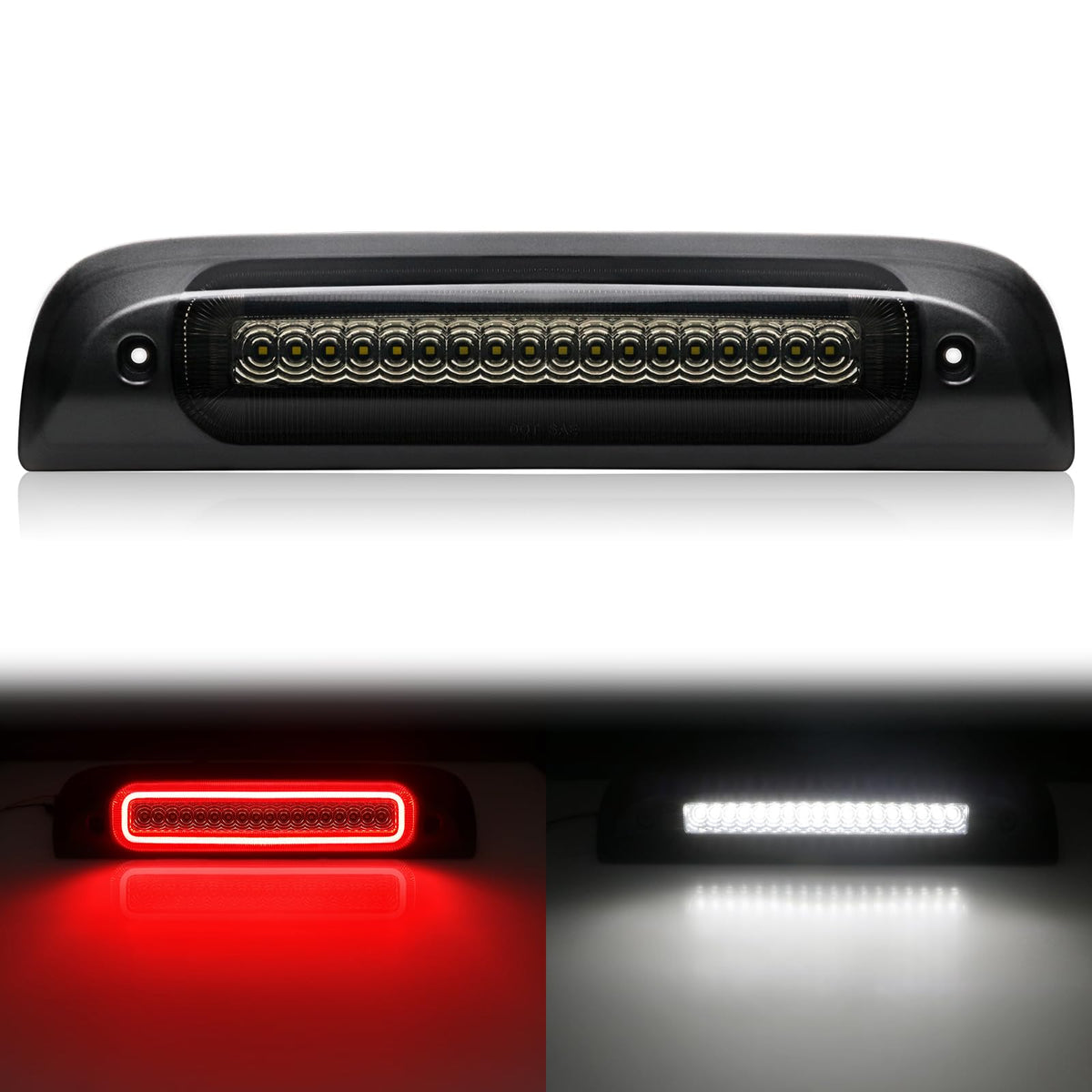 SHINEFIT front view of third brake light showing modern styling and quick upgrade benefit