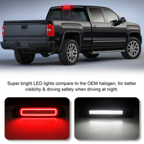 SHINEFIT close-up of smoked lens and dense SMD LEDs boosting brightness and visibility