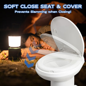 Shineforu installed in RV bathroom showing space-saving design and home-like comfort