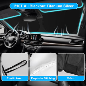 SHINEHOME 210T fabric close-up showing durable reflective texture