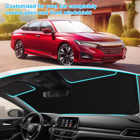 SHINEHOME protecting dashboard showing reduced sun damage