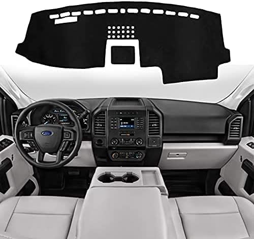 SHINEHOME front view of dash cover showing precise fit and neat finish