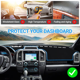 SHINEHOME installed driver view reducing windshield reflection and glare