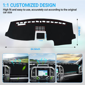 SHINEHOME installed passenger view demonstrating full dashboard coverage