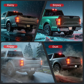 SHINEHOME tail light lit during night drive enhancing safety and style