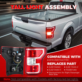 SHINEHOME side profile of F150 tail light highlighting streamlined look benefit