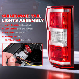 SHINEHOME illuminated turn signal mode showing clear amber indication