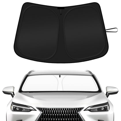 SHINEHOME sun shade fitted on Lexus RX windshield for full coverage and cooling
