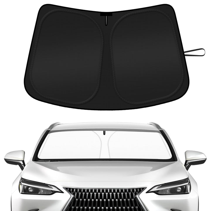 SHINEHOME sun shade fitted on Lexus RX windshield for full coverage and cooling