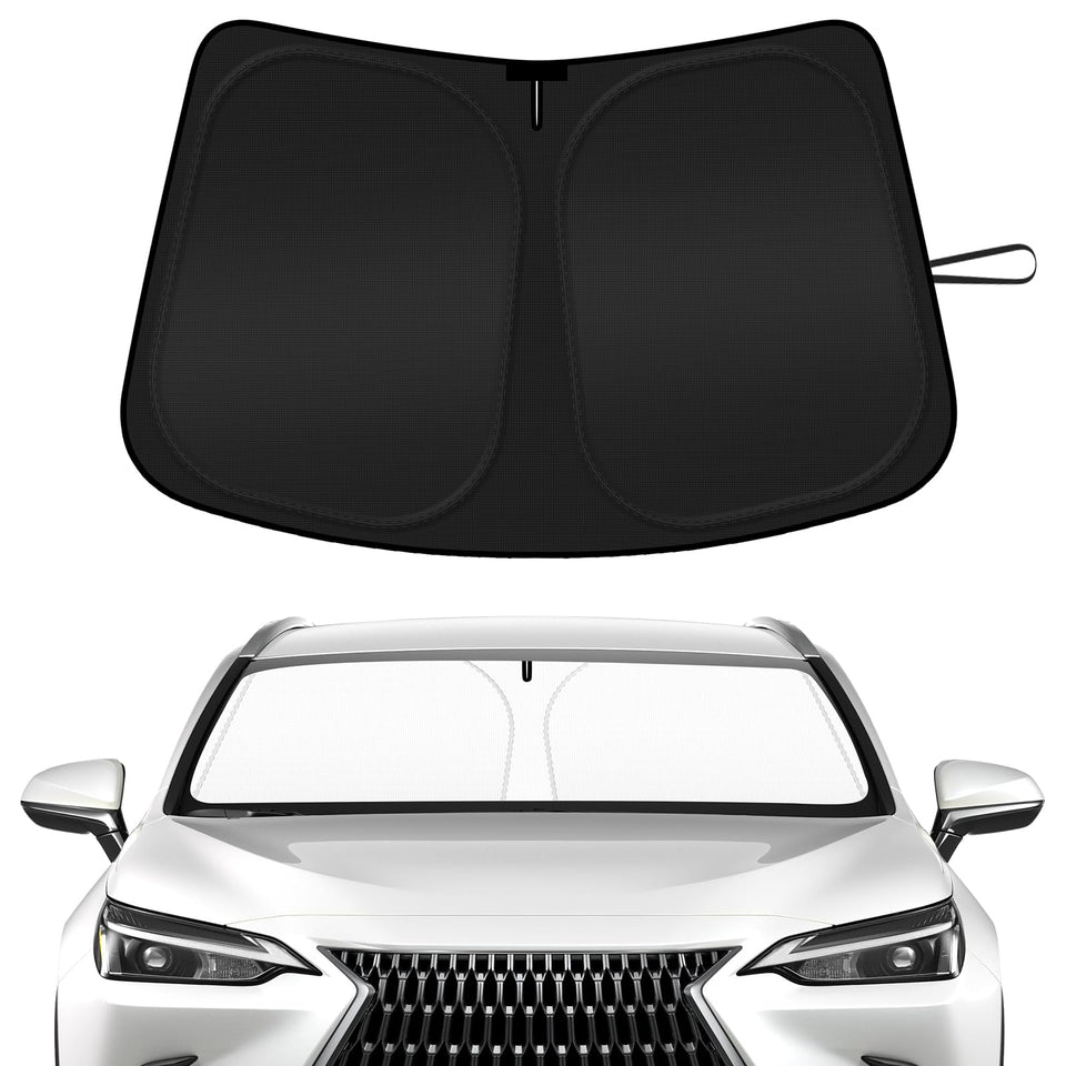SHINEHOME sun shade fitted on Lexus RX windshield for full coverage and cooling
