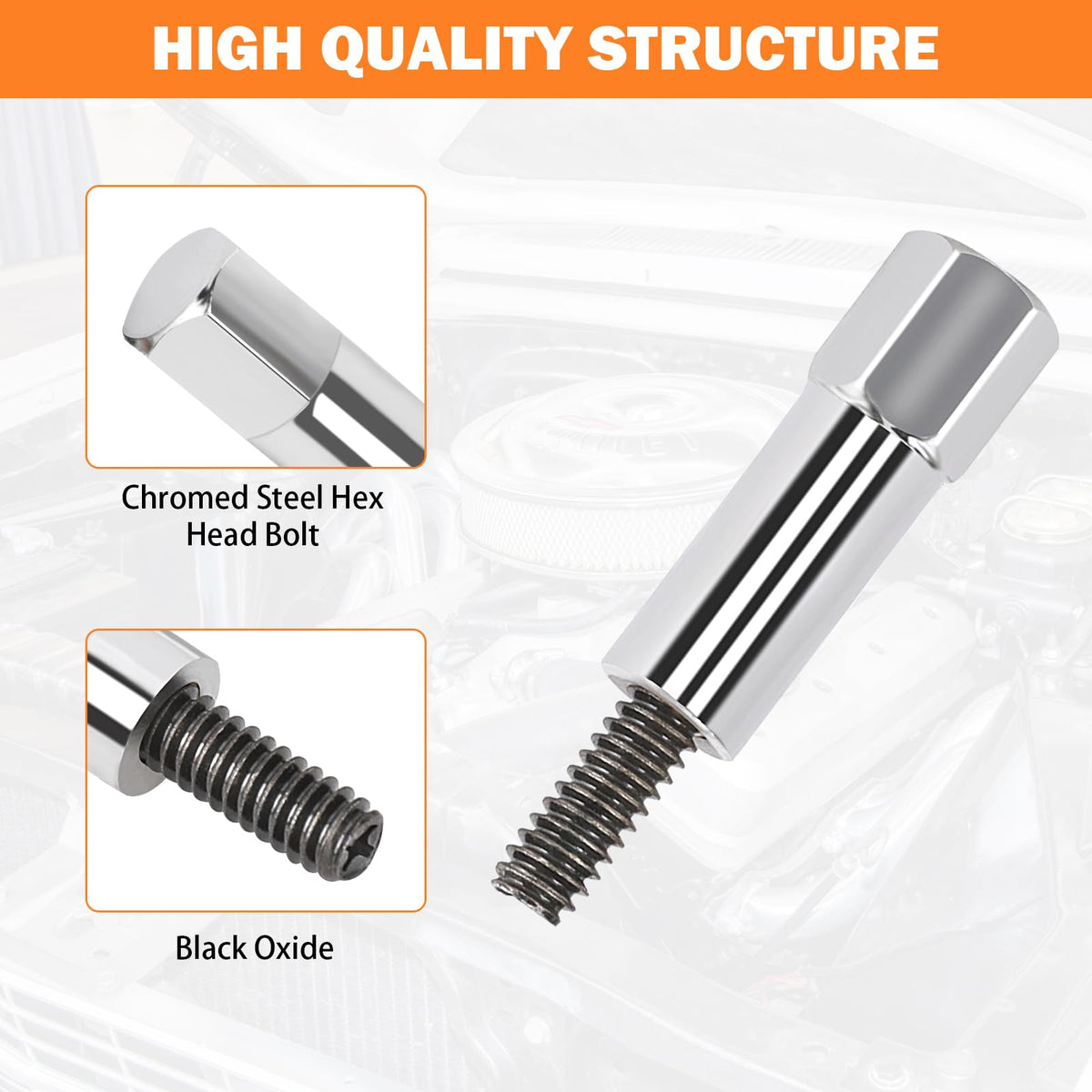 SHINEHOME bolt beside ruler showing precise measurements and fit