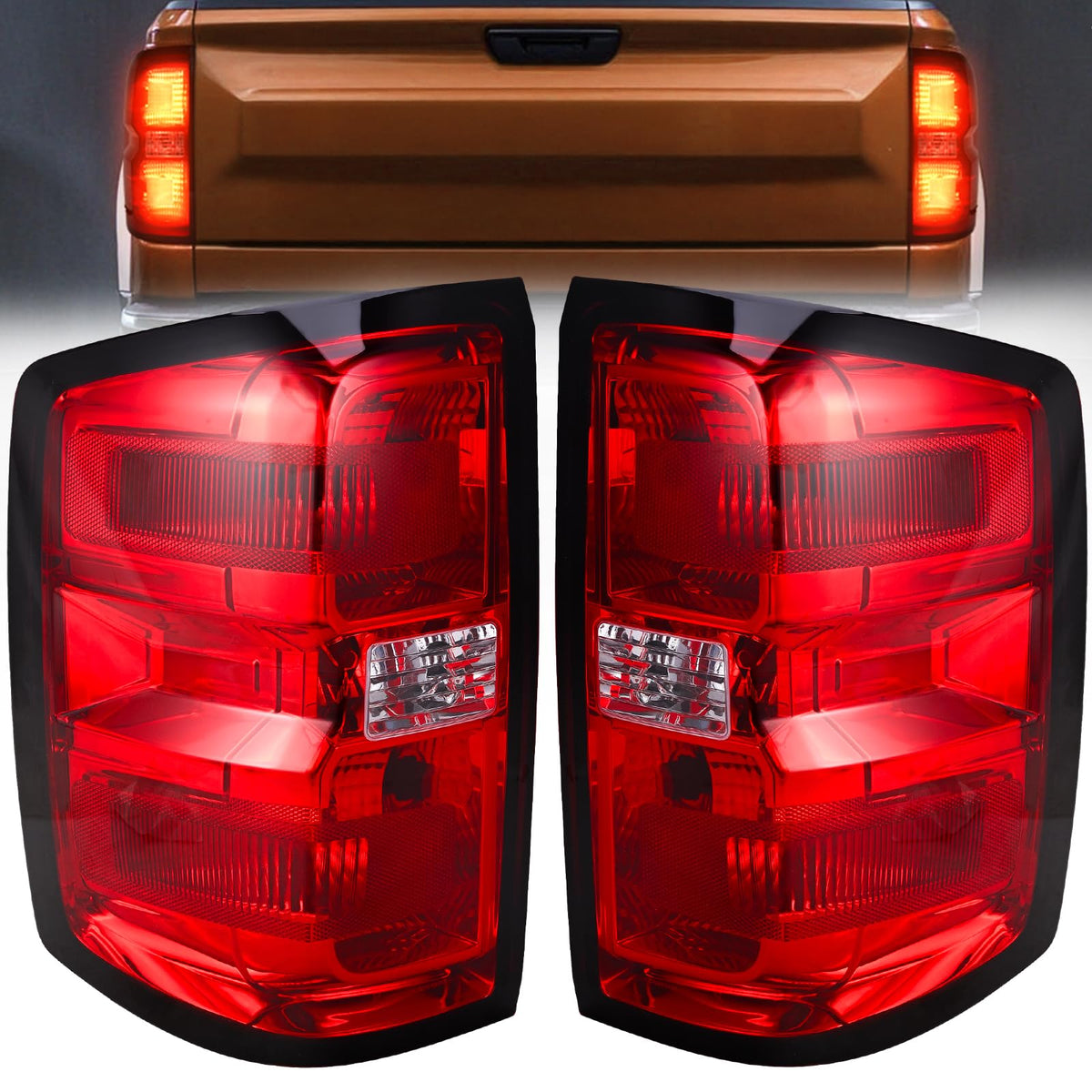 SHINEHOME front view tail lights showing exact fit and restored appearance