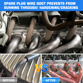 SHINEHOME sleeve fitted on a 90-degree boot showing secure fit benefit