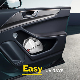 SHINEHOME secured by sun visors for fast tool-free install