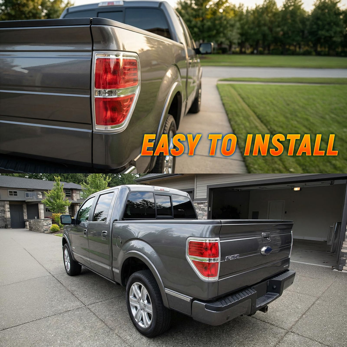 SHINEHOME taillight with water droplets demonstrating IP68 waterproof protection
