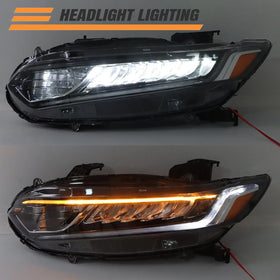 SHINESELL headlight installed on 2019 Honda Accord illustrating authentic fit