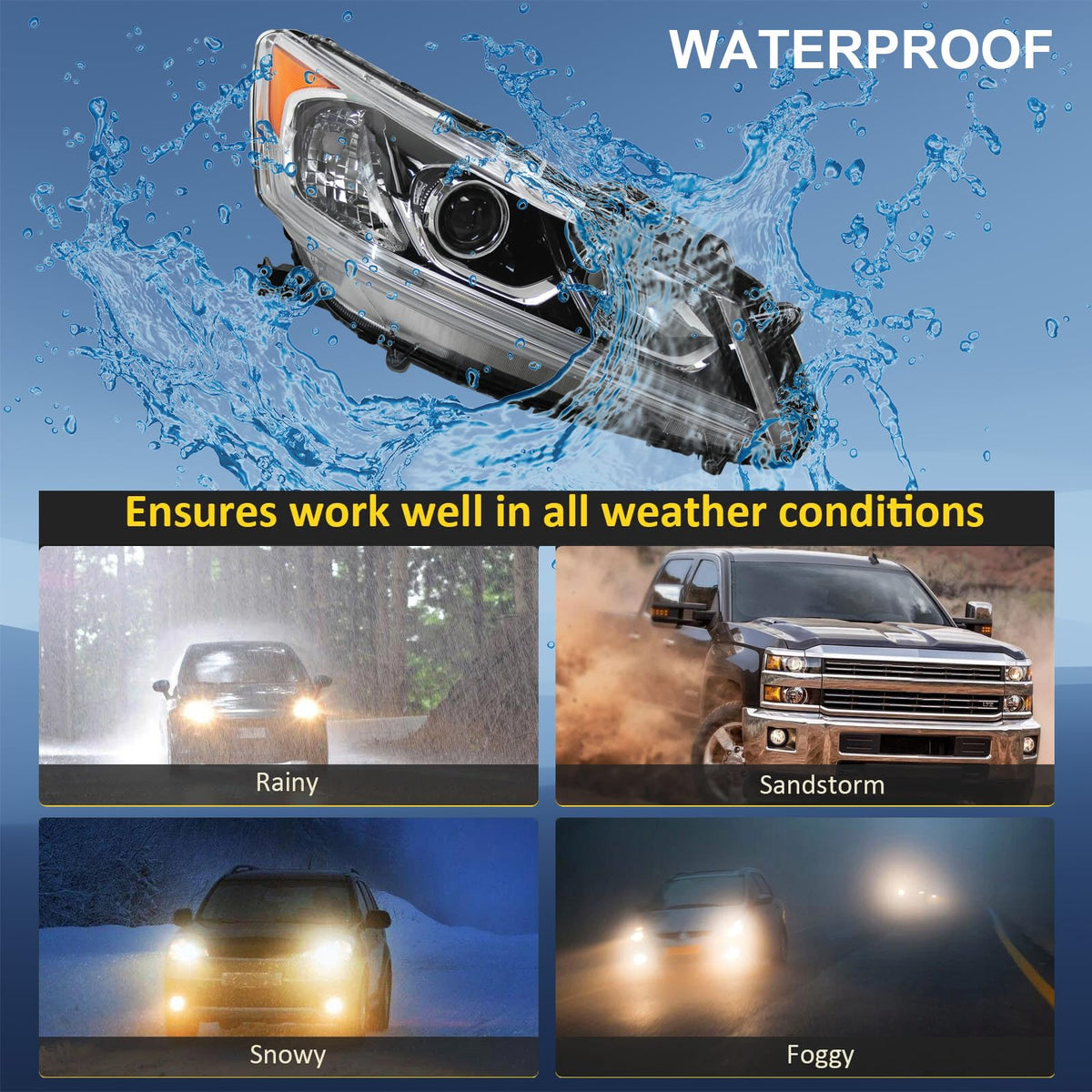 SHINESELL weather seal and one-way vent demonstrating moisture protection