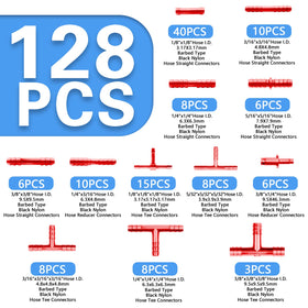 Shineyoo connector variety layout displaying multiple connector sizes for compatibility