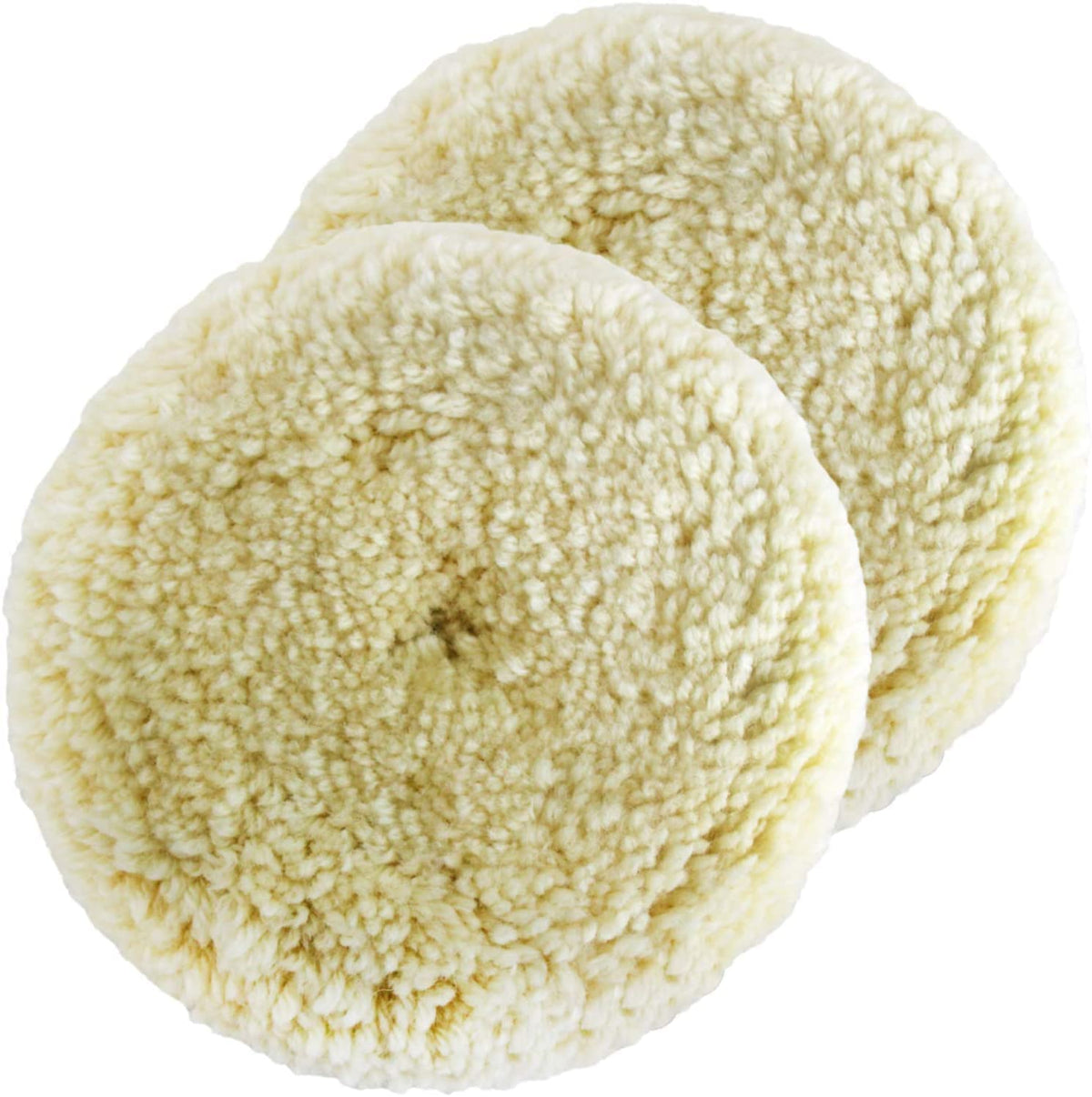 Shineyoo front packaging showing two 7-inch wool pads and benefits