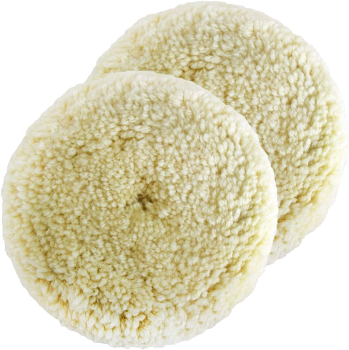 Shineyoo front packaging showing two 7-inch wool pads and benefits