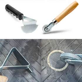 Shineyoo buffing wheels mounted on hand drill for controlled surface roughening