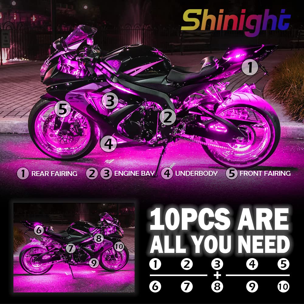 SHINIGHT close-up of RGB SMD 5050 chips highlighting vivid colors and brightness