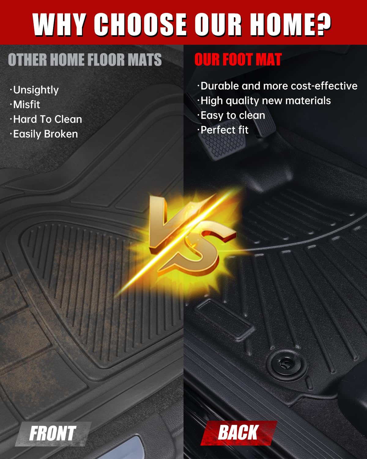 SHINJEW cargo liner protecting trunk area and capturing spills