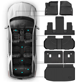 SHINJEW front mats installed showing precise fit and full protection