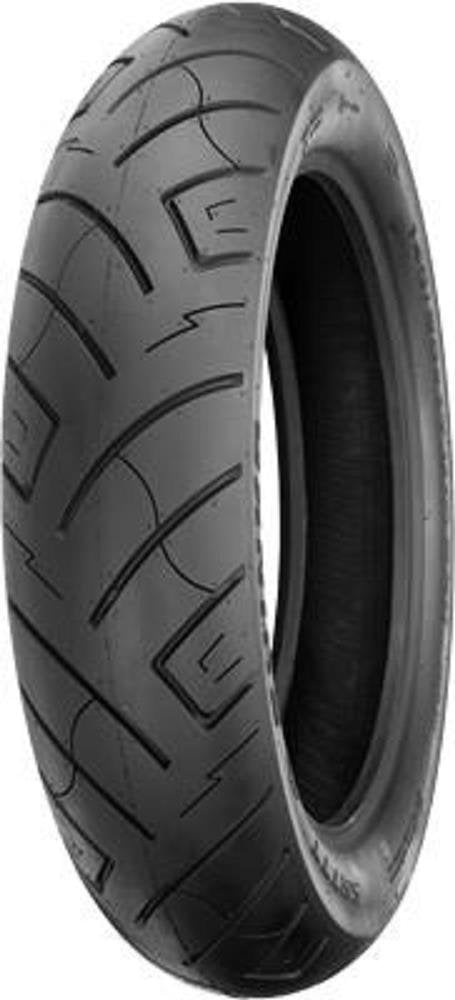 Shinko front tire profile showing tread pattern and improved grip