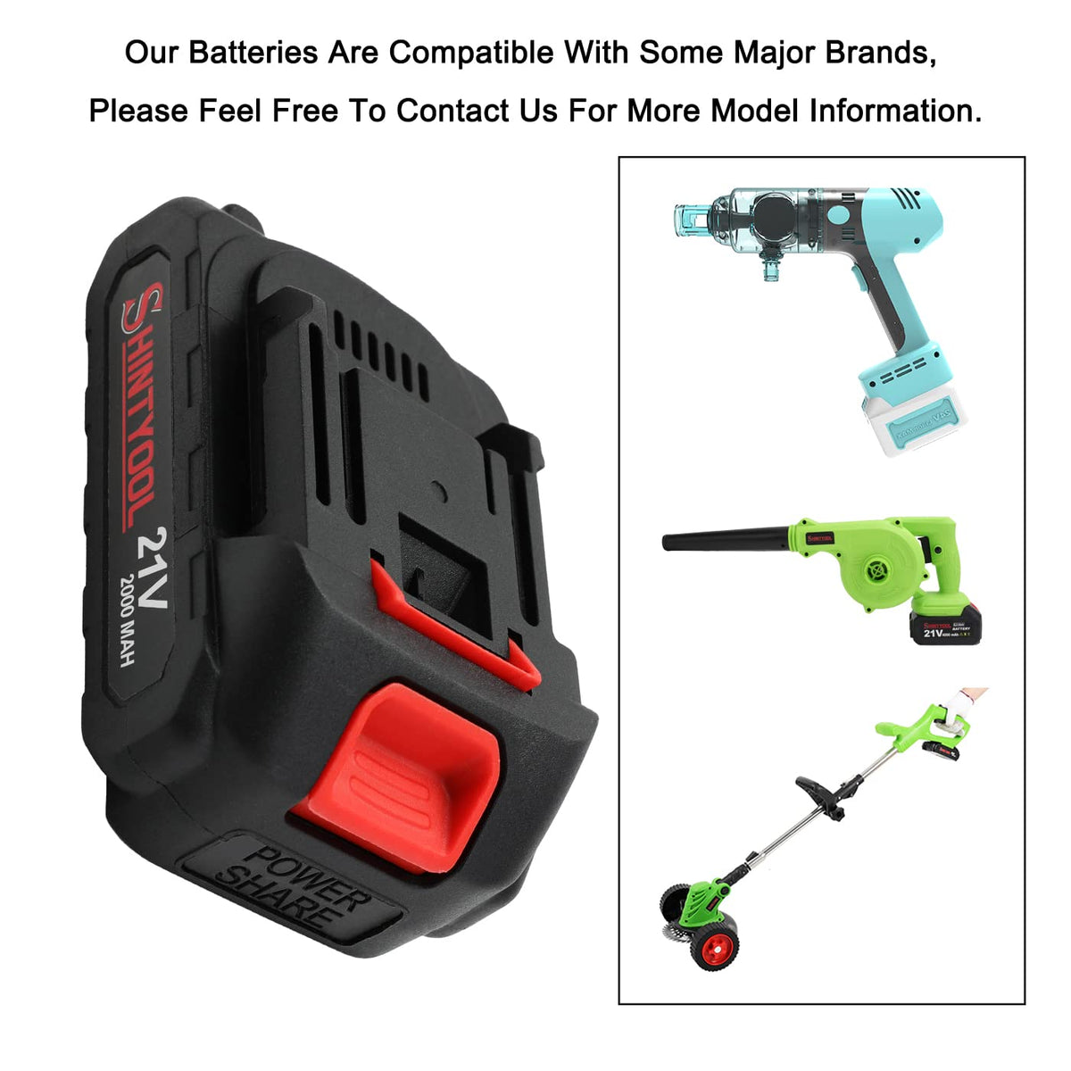 SHINTYOOL battery held in hand to show scale and portable convenience